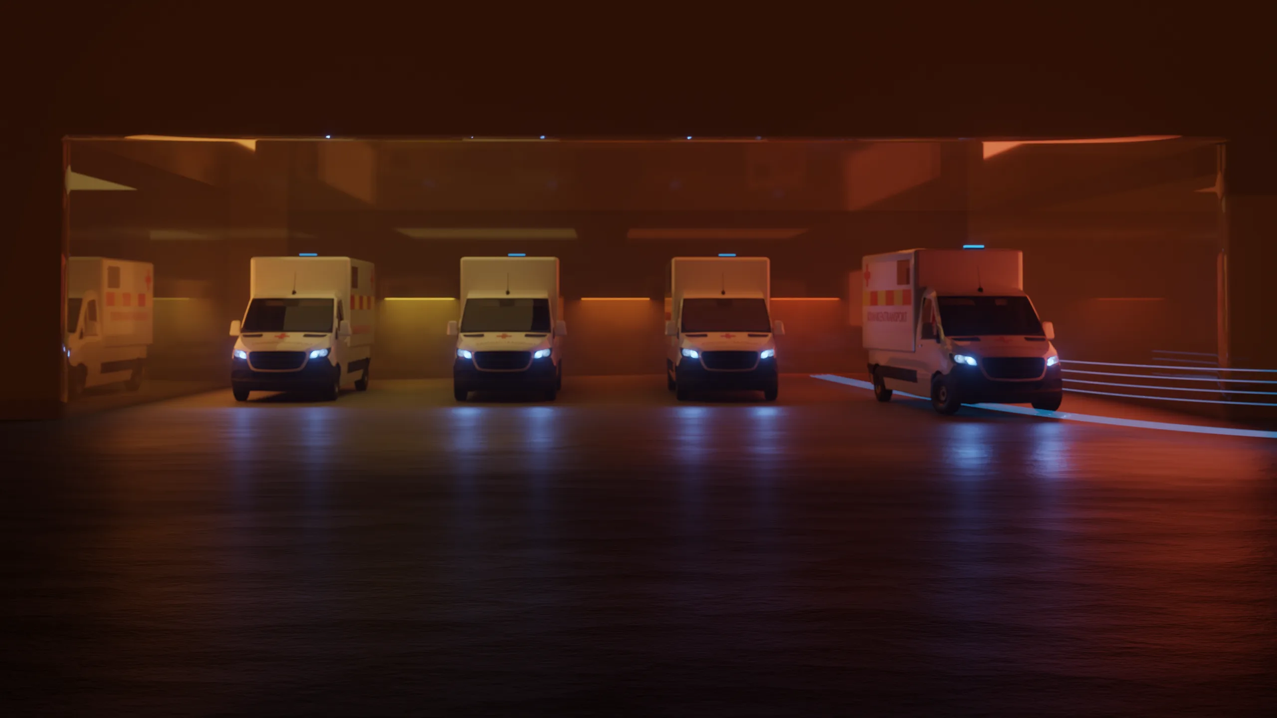 Automatisierte Disposition – KTW-Flotte in der Garage