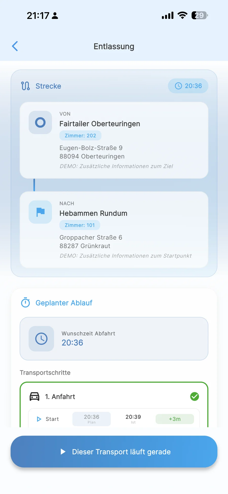 Crew App Screenshot 5 (Tagmodus)