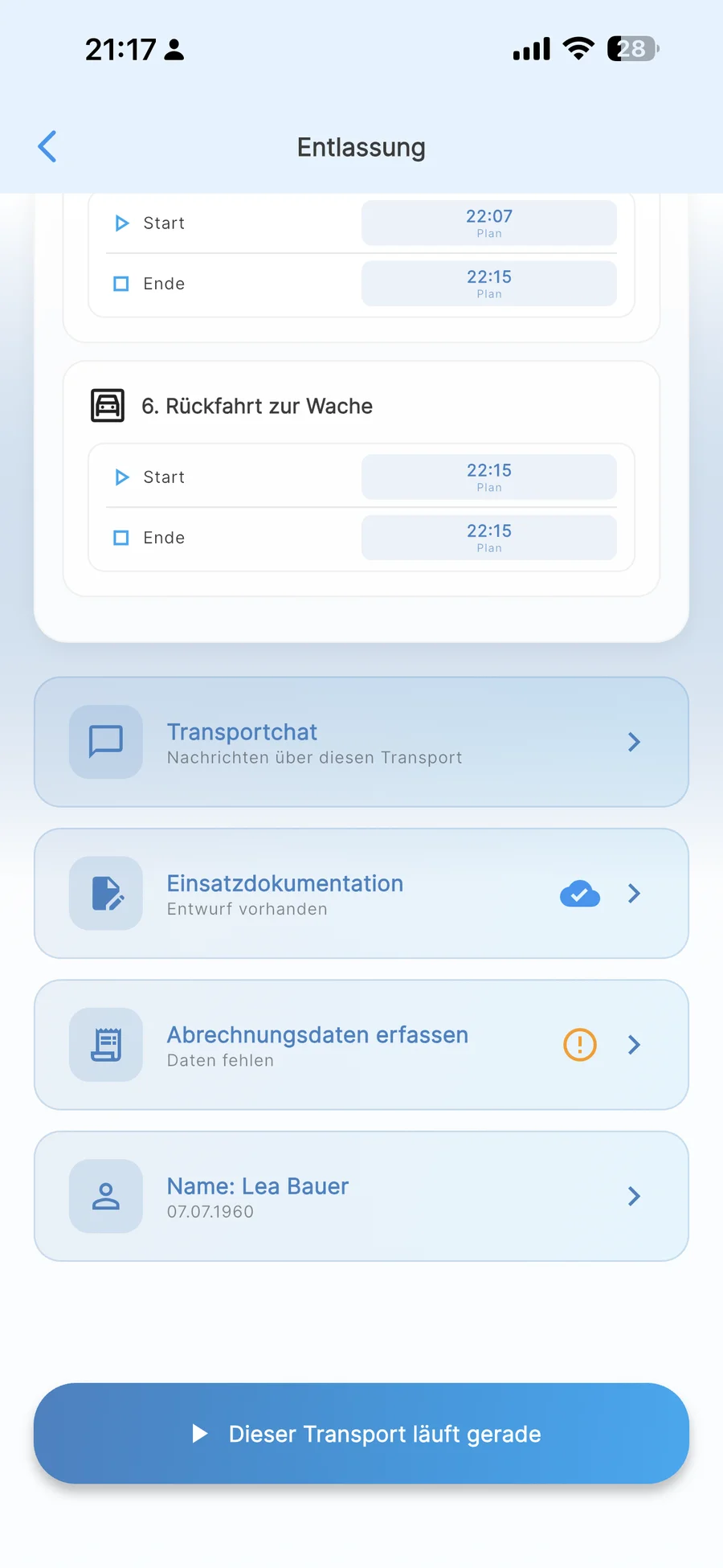 Crew App Screenshot 7 (Tagmodus)