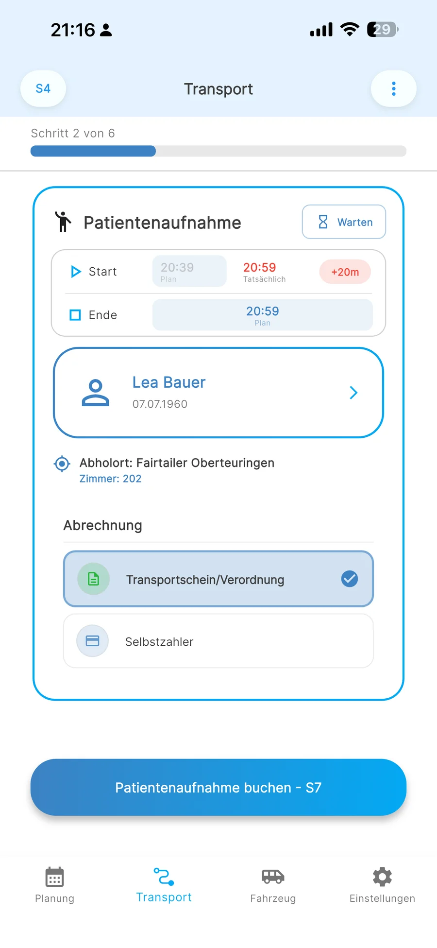 Crew App Screenshot 8 (Tagmodus)